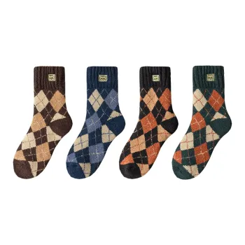 MIIOW Mid-Calf Socks Men's 4 Pack