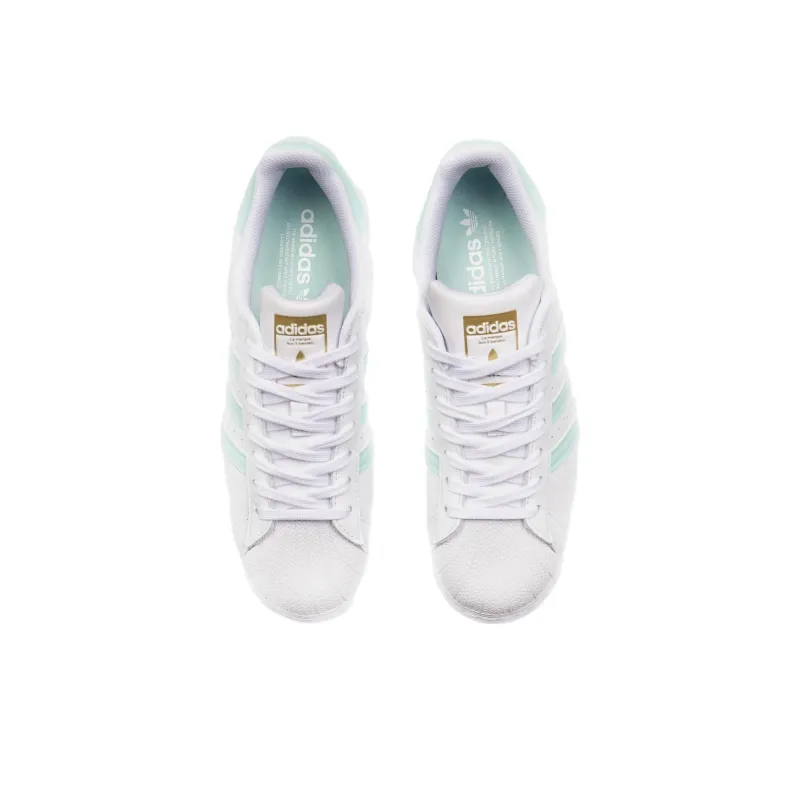 Adidas Superstar White Clear Mint-3