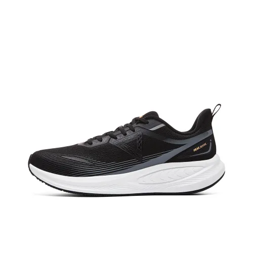 PEAK Running Shoes Men Low-Top Black And White