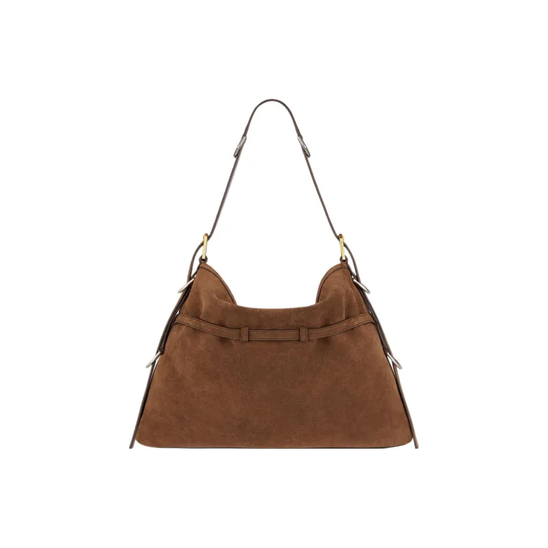 Givenchy Voyou Calfskin Handbag, Shoulder Bag Women's Walnut & Brown-2