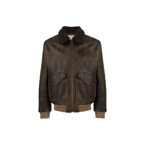 Zadig&Voltaire Mate Shearling-collar Leather Jacket