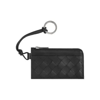 Bottega Veneta Intrecciato L Zippered Card Holder