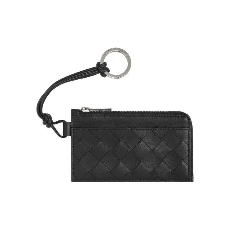 Bottega Veneta Intrecciato L Zippered Card Holder-0