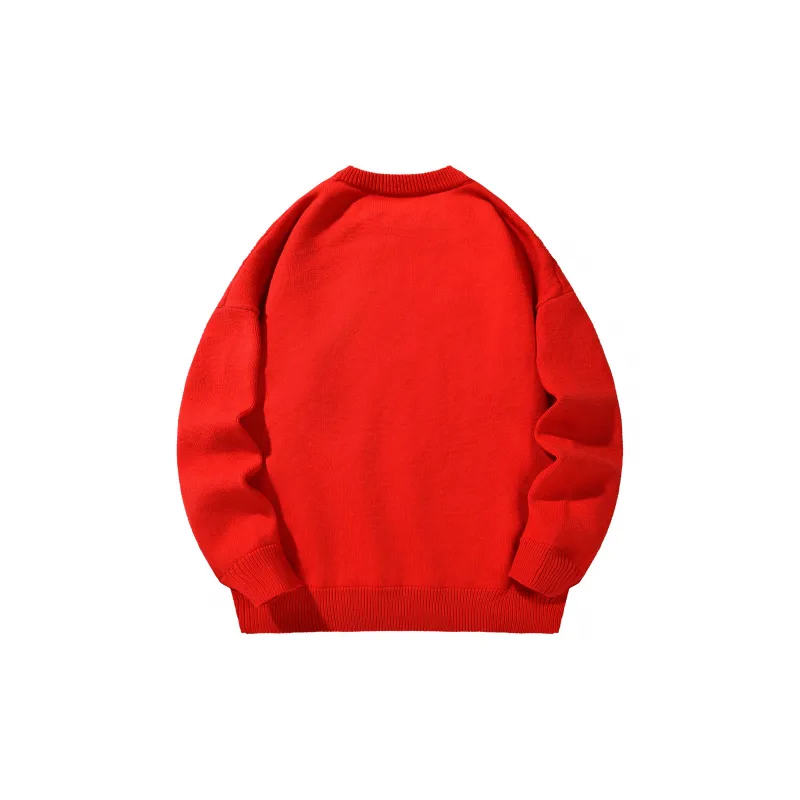 ZMOH Knitted Fabric Sweater Unisex-1