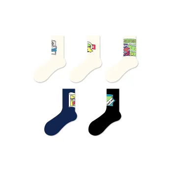 Senami Mid-Calf Socks Unisex 5 Pack