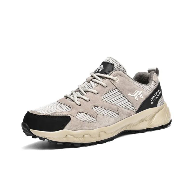 Pilot the camel Outdoor Shoes Men Low Top Beige/Gray-4