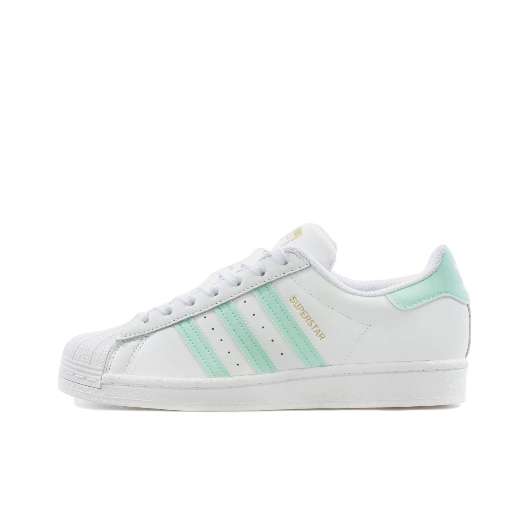 Adidas Superstar White Clear Mint US M 8.5