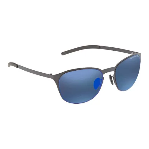 PORSCHE DESIGN Metal Browline Sunglasses Unisex Black