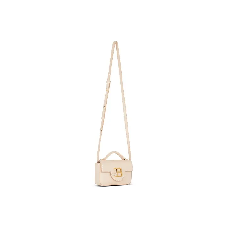 BALMAIN B Buzz Logo Plaque Foldover Top Mini Tote Bag-1
