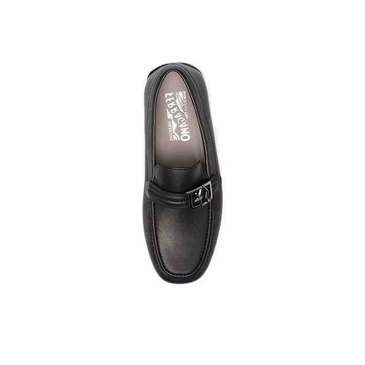 FERRAGAMO Gancini Leather Loafers-3