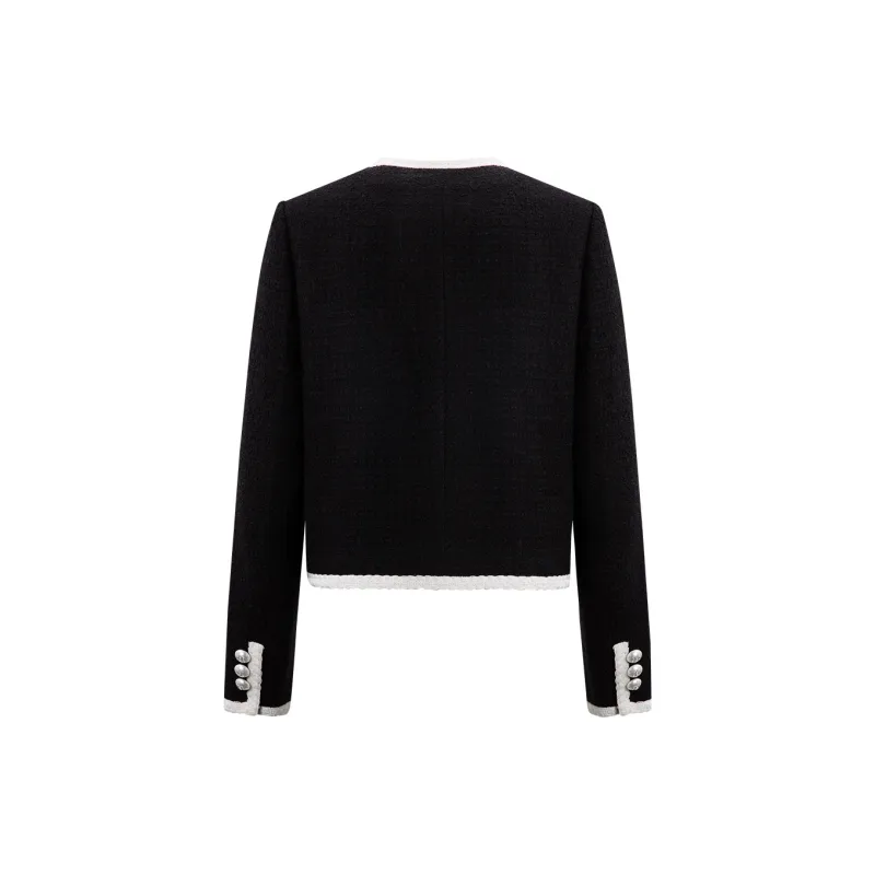 Chester Charles Cropped Coats Women's Black-1