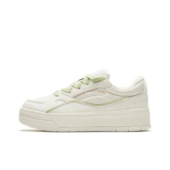 Anta Gentle Breeze Breathable Coverage Low Top Skateboard Shoes Women's White Green