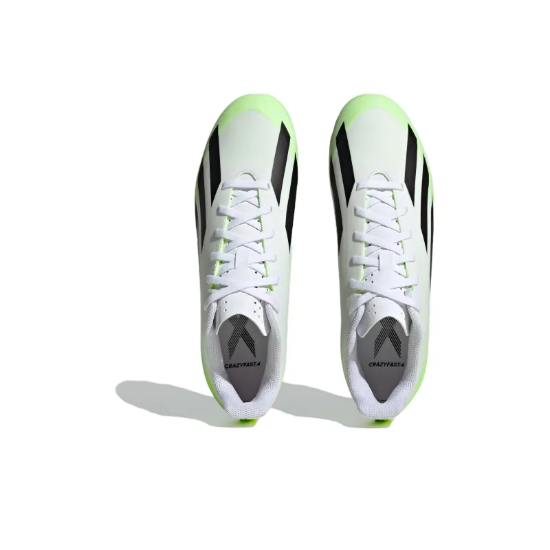 Adidas X Crazyfast.4 Fg Cloud White Core Black Lucid Lemon-3