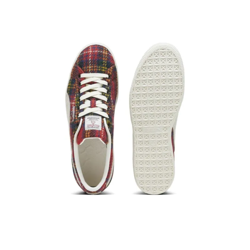 PUMA Suede Vintage Harris Tweed Tartan Red-4