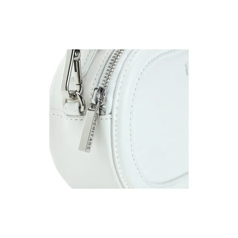 FILA Plain Weave PU Handbag, Crossbody Bag, Crossbody Bag Small Size Women's White-4