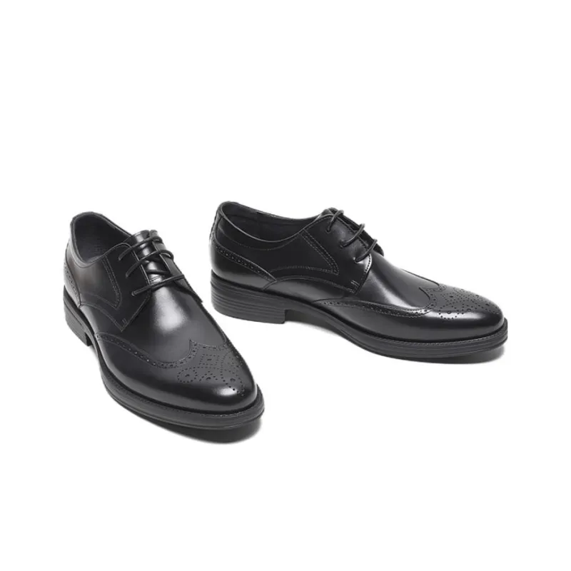 TATA Dress Shoes Men Low Top Solid Color-3