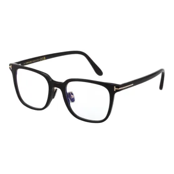 TF Alloy Acetate Square Eyeglass Frames Unisex Black