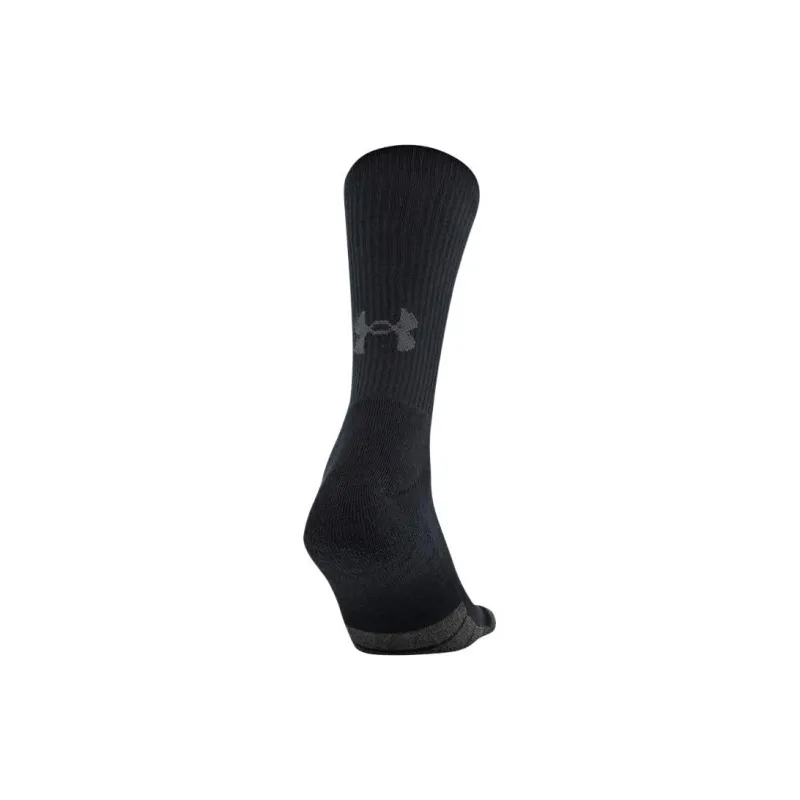 Under Armour Unisex UA Performance Tech Crew 6-Pack Socks Mid-Calf Socks Unisex 6 Pack Black/Graphite Ink-4