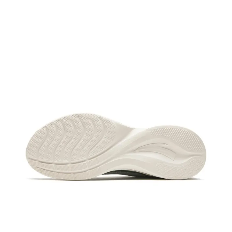 Anta Interclouds Cushioning, Lightweight, Breathable Low Top Running Shoes Men's White Green-4