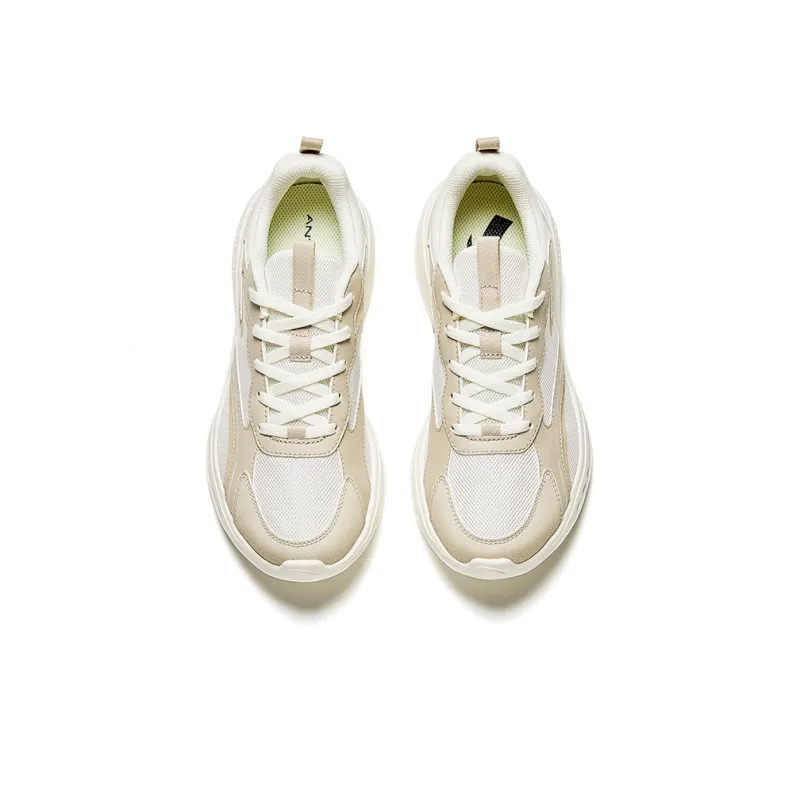 Anta Cushioning, Wear Resistant Low Top Running Shoes Women's White-2