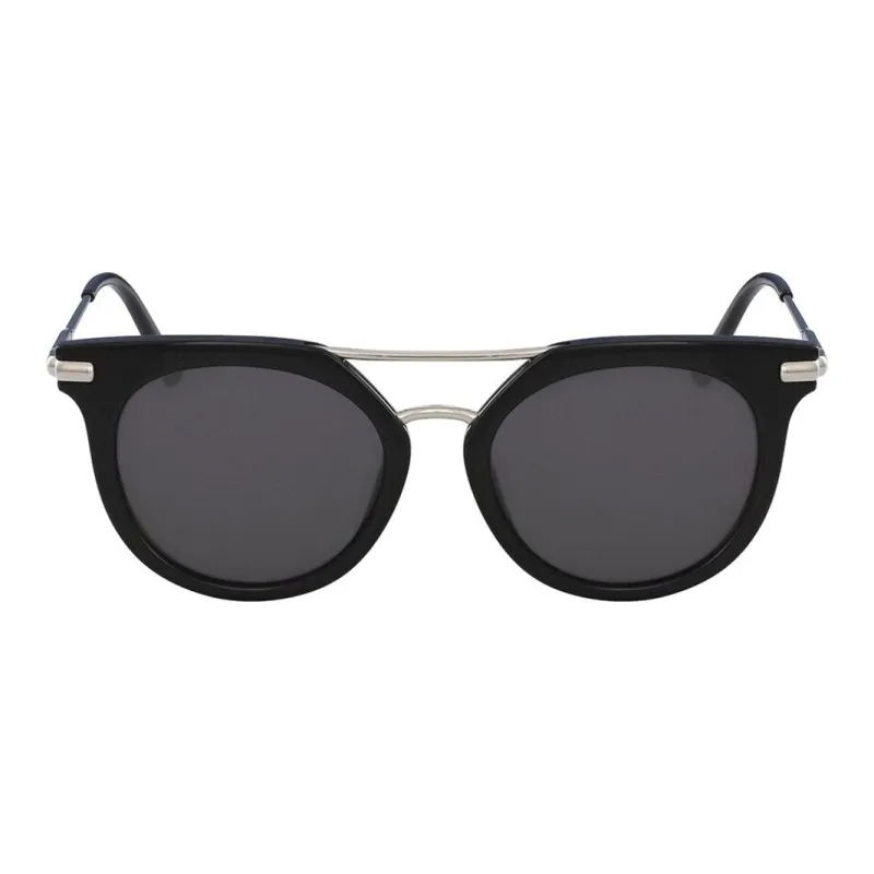CK/Calvin Klein Metal Acetate Plastic Aviator Sunglasses Women's Black-1