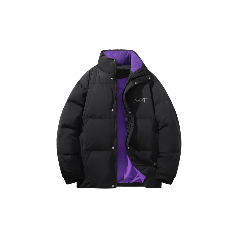 SIDEEFFECT Down Jacket Coat Winter Unisex Black-1