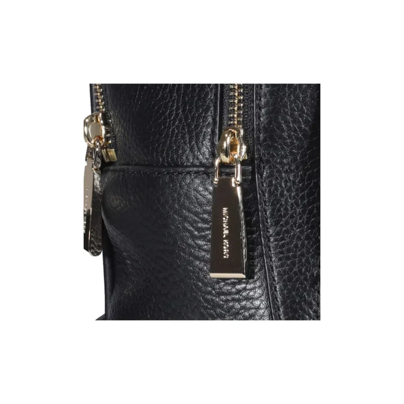 MICHAEL KORS MK Brooklyn Litchi Grain Cow Leather Backpack Medium Size Women's Black-4