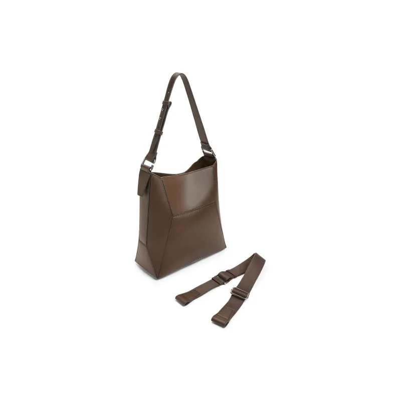 CHARLES&KEITH PU Tote Shoulder Bag Large Size Women's Noir Black/Dark Brown/Multi Composite Color-6
