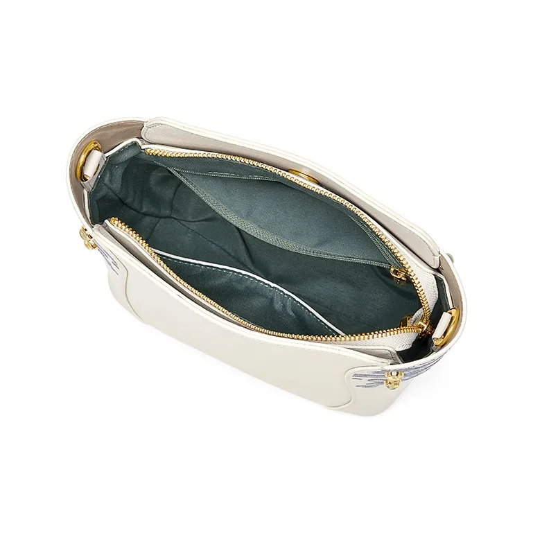 Gong Xuan Synthetic Leather Shoulder Bag, Crossbody Bag Tubas Women's Blue And White Porcelain White-6