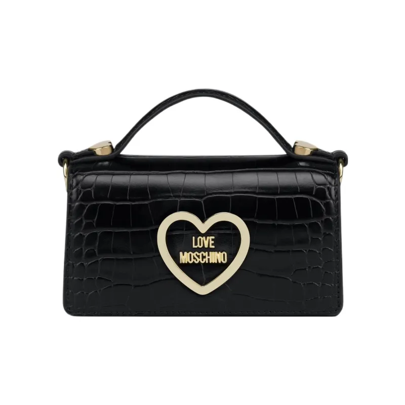 LOVE MOSCHINO Polyurethane One Shoulder Handbag Women's Black-0