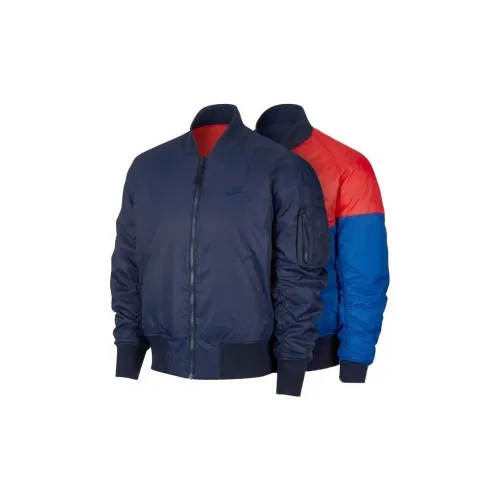 Nike Puffer Jackets Men Navy Blue