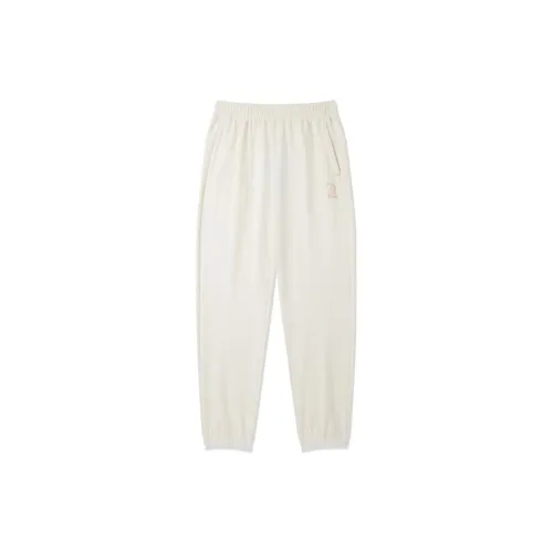 QIAODAN Knitted Sweatpants Women's Cream White