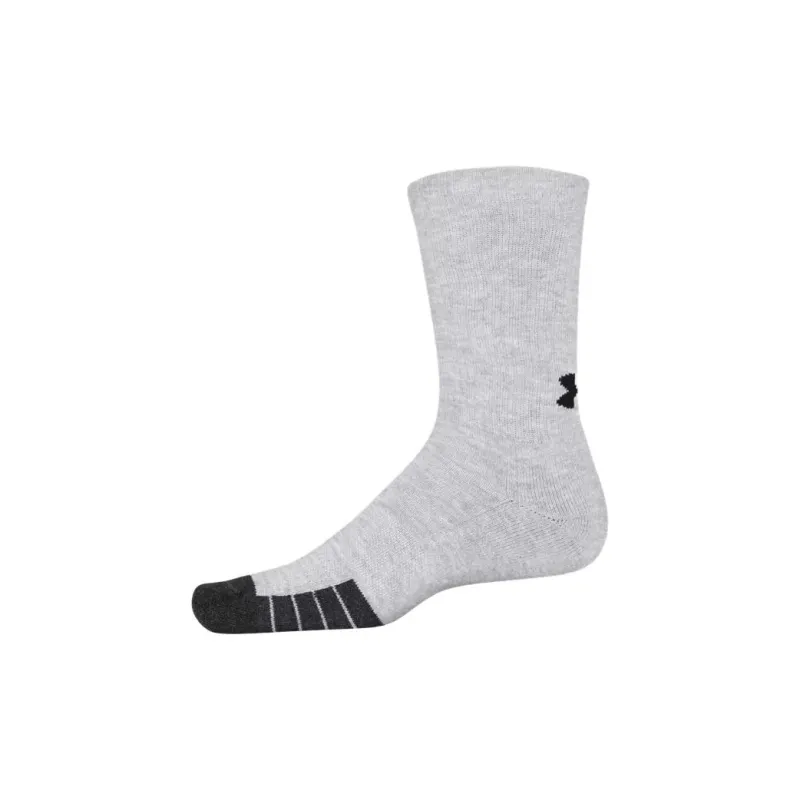 Under Armour Unisex UA Performance Tech Crew 6-Pack Socks Mid-Calf Socks Unisex 6 Pack Royal/White/Light Gray-1