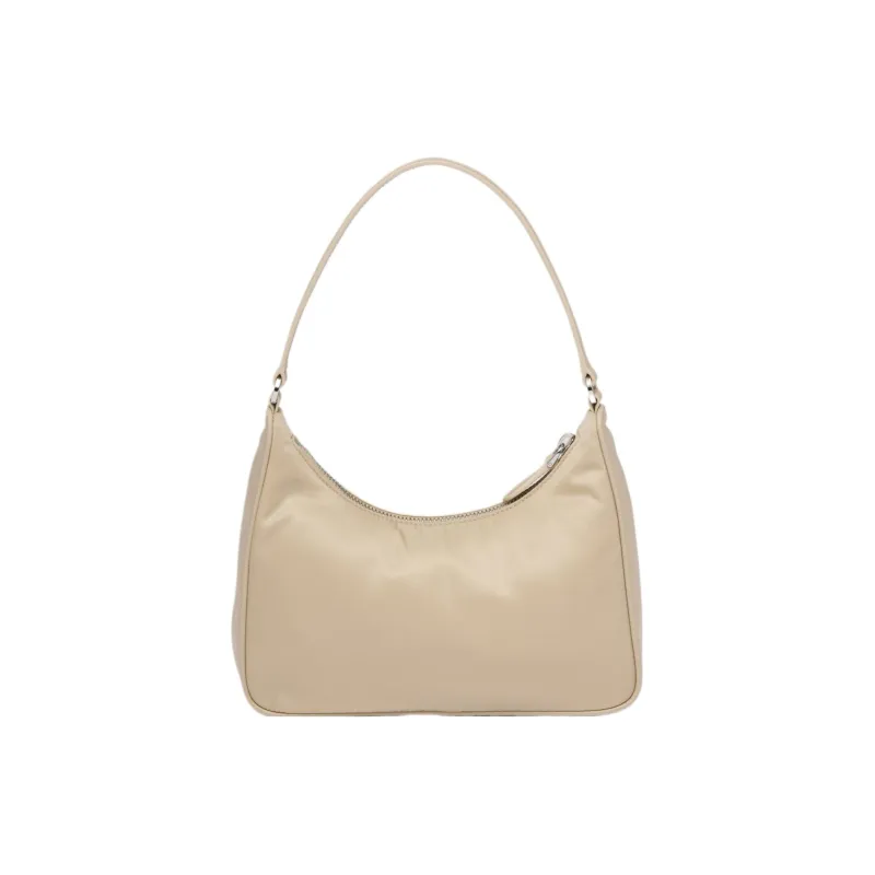 PRADA Re Edition Nylon Handbag Shoulder Bag Mini Women's Desert Beige-2