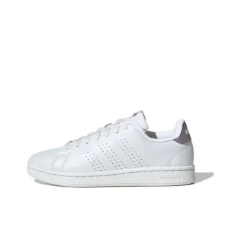 Adidas Cloudfoam Advantage Anti-Slip Wear-Resistant Low-Top Skateboard Shoes Unisex White