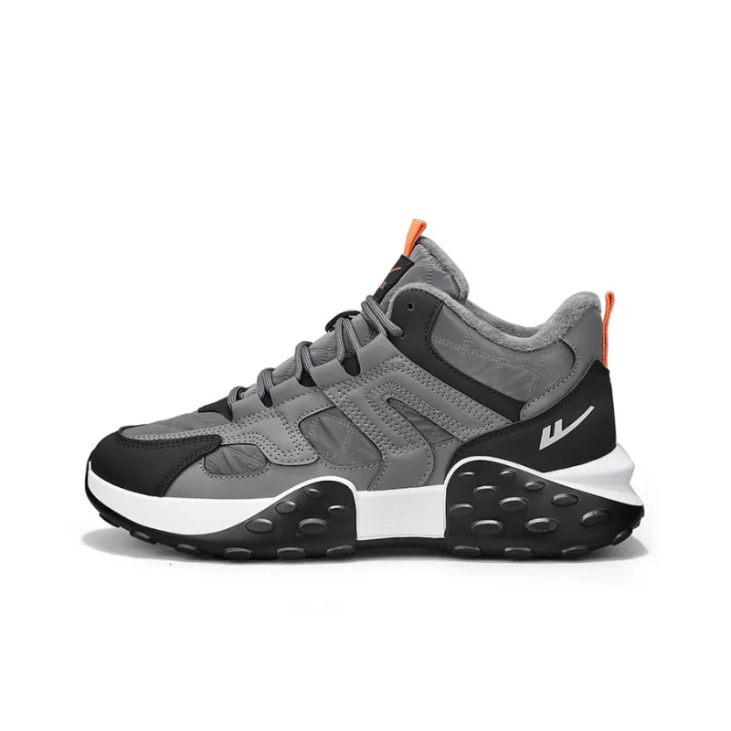Warrior Low Top Chunky Sneakers Men's Gray Black-0