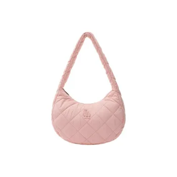 MLB Los Angeles Dodgers Polyester HOBO Bag Shoulder Handbag Regular Unisex Peach