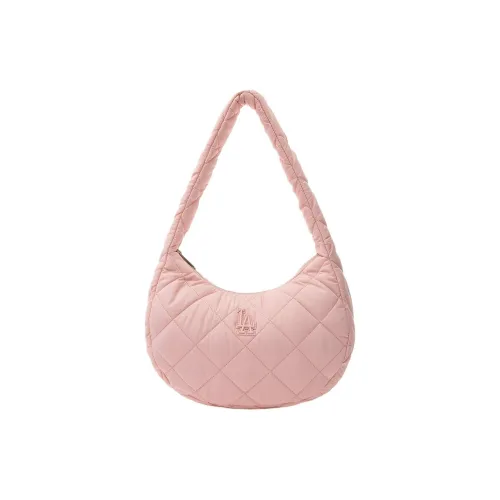 MLB Los Angeles Dodgers Polyester HOBO Bag Shoulder Handbag Regular Unisex Peach