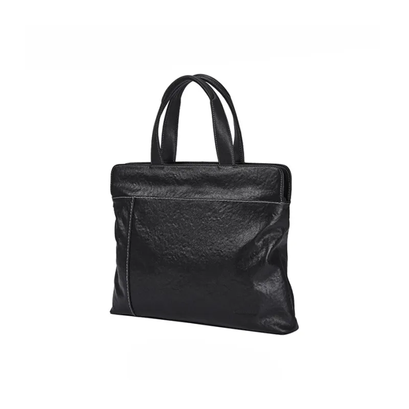BOSTANTEN Vegetable Tanned Cow Leather Handbag Briefcase Regular Men's Black-3
