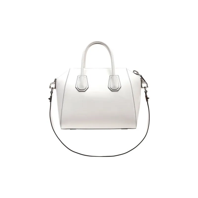GIVENCHY Antigona Cow Leather Shoulder Bag Crossbody Bag Handbag Women's White-4
