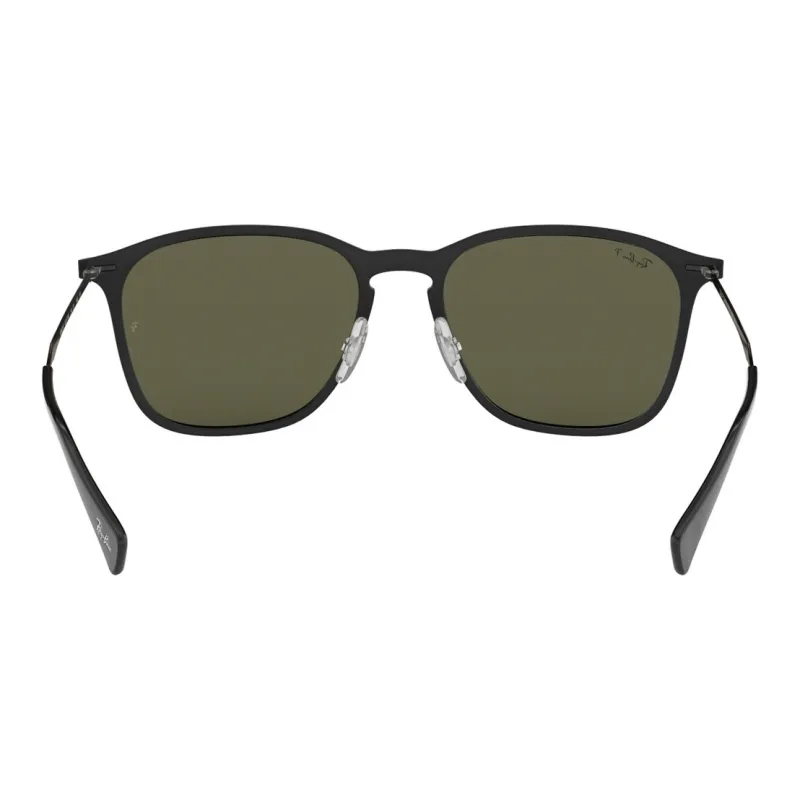 RayBan Plastic Metal Square Sunglasses Unisex Black-3