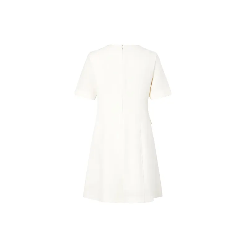 JZ Juzui Short Sleeved Dress Women's Ecru-1