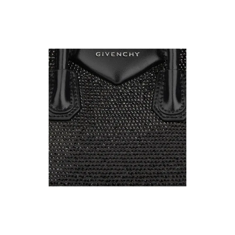 GIVENCHY Antigona Viscose Crossbody Bag, Handbag Mini Women's Black-4
