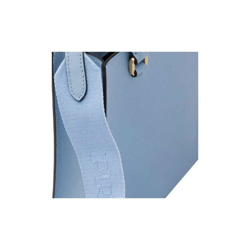 PRADA Saffiano Leather Shoulder Bag, Crossbody Bag, Handbag Small Size Women's Sky Blue-4