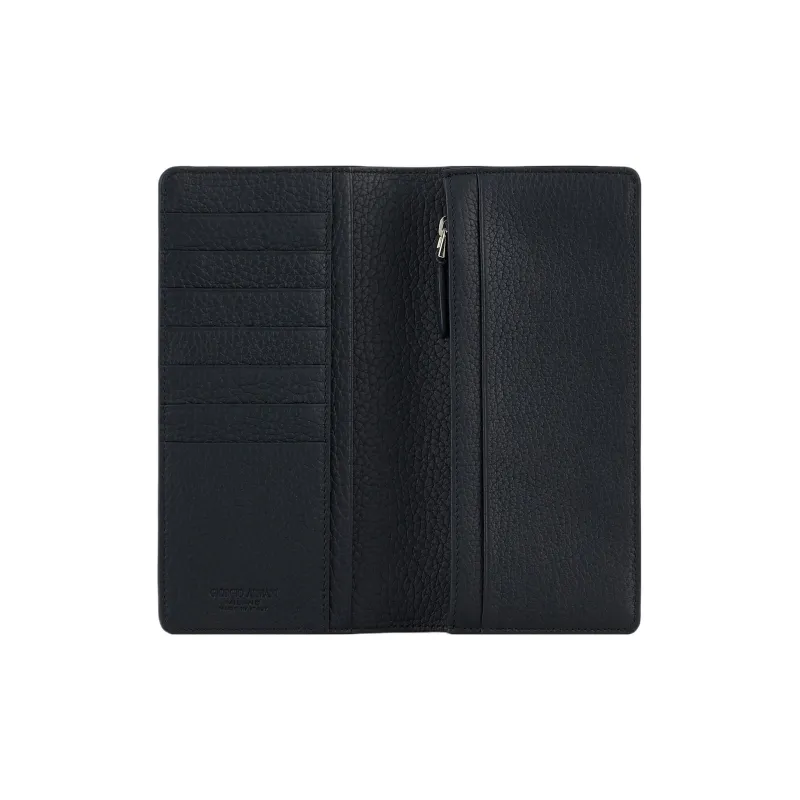 GIORGIO ARMANI Embossed Leather Wallet Men's Blue-2