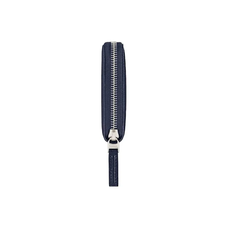 GIVENCHY Calfskin Wallet Men's Marine Blue & Black-1