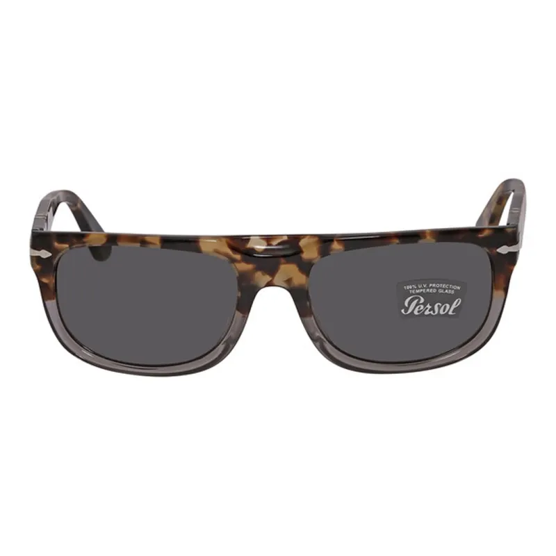 PERSOL Acetate Rectangular Sunglasses Men's Brown-1