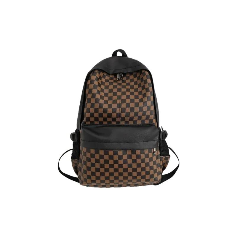 ALNI BITTON PU Backpack Regular Men's Black/Blue/Brown-12