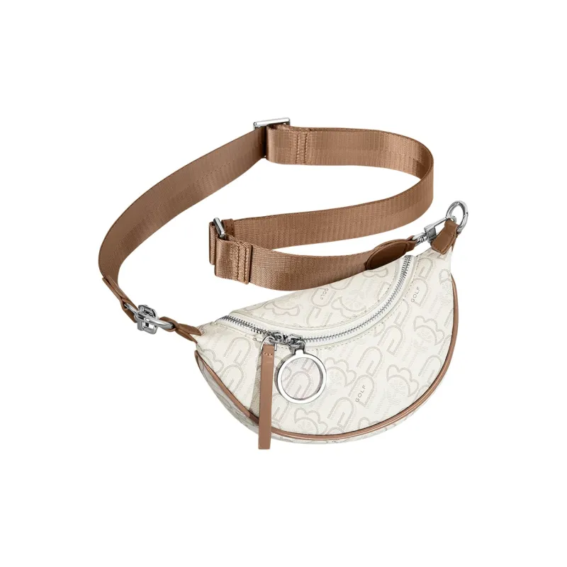 GOLF Synthetic Leather Saddle Bag, One Shoulder Crossbody Bag, Sling Bag Trumpets Women's Multicolor-9