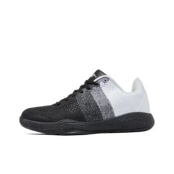VOIT Basketball Shoes Men Low Top Black/Ice White